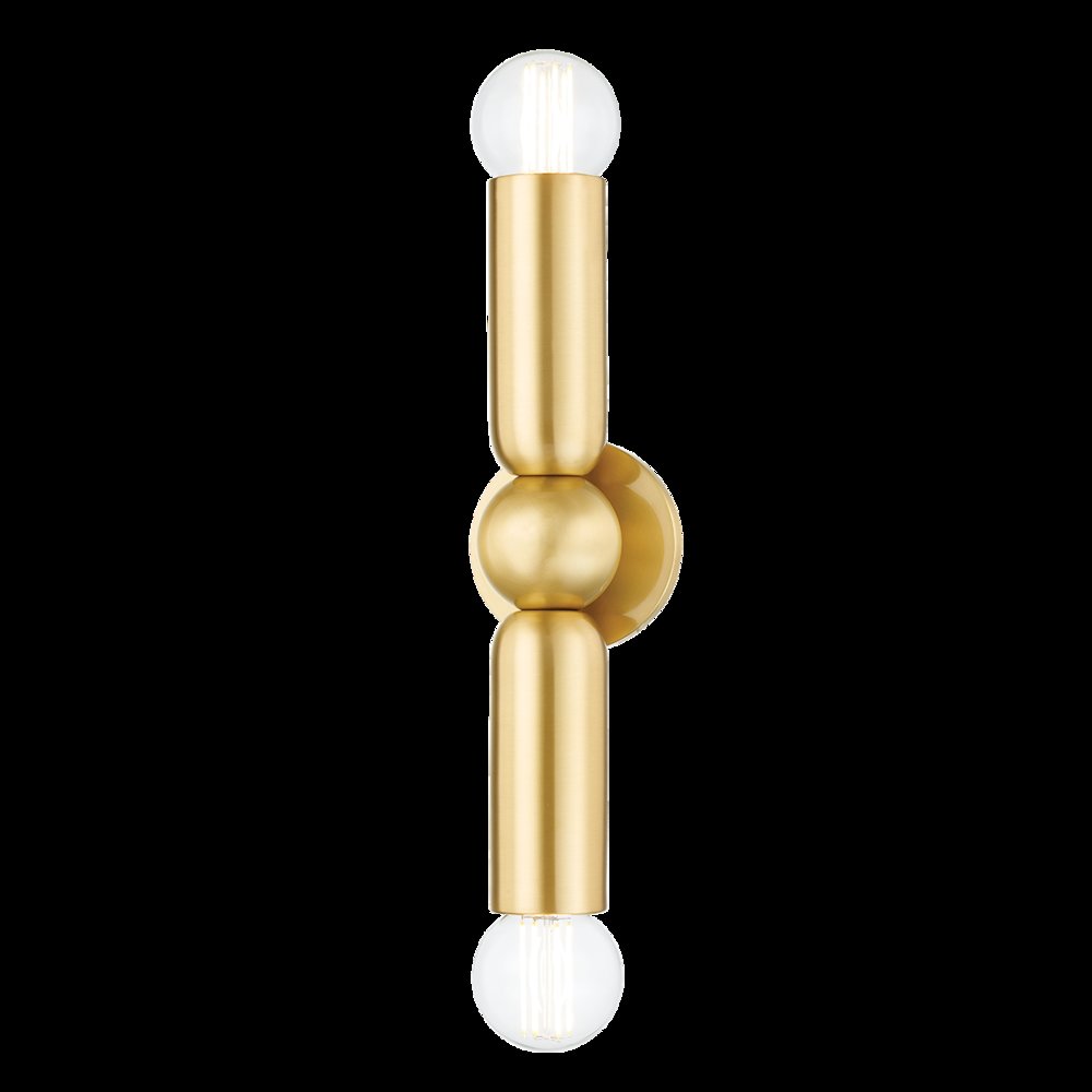 Lolly Wall Sconce, Aged Brass