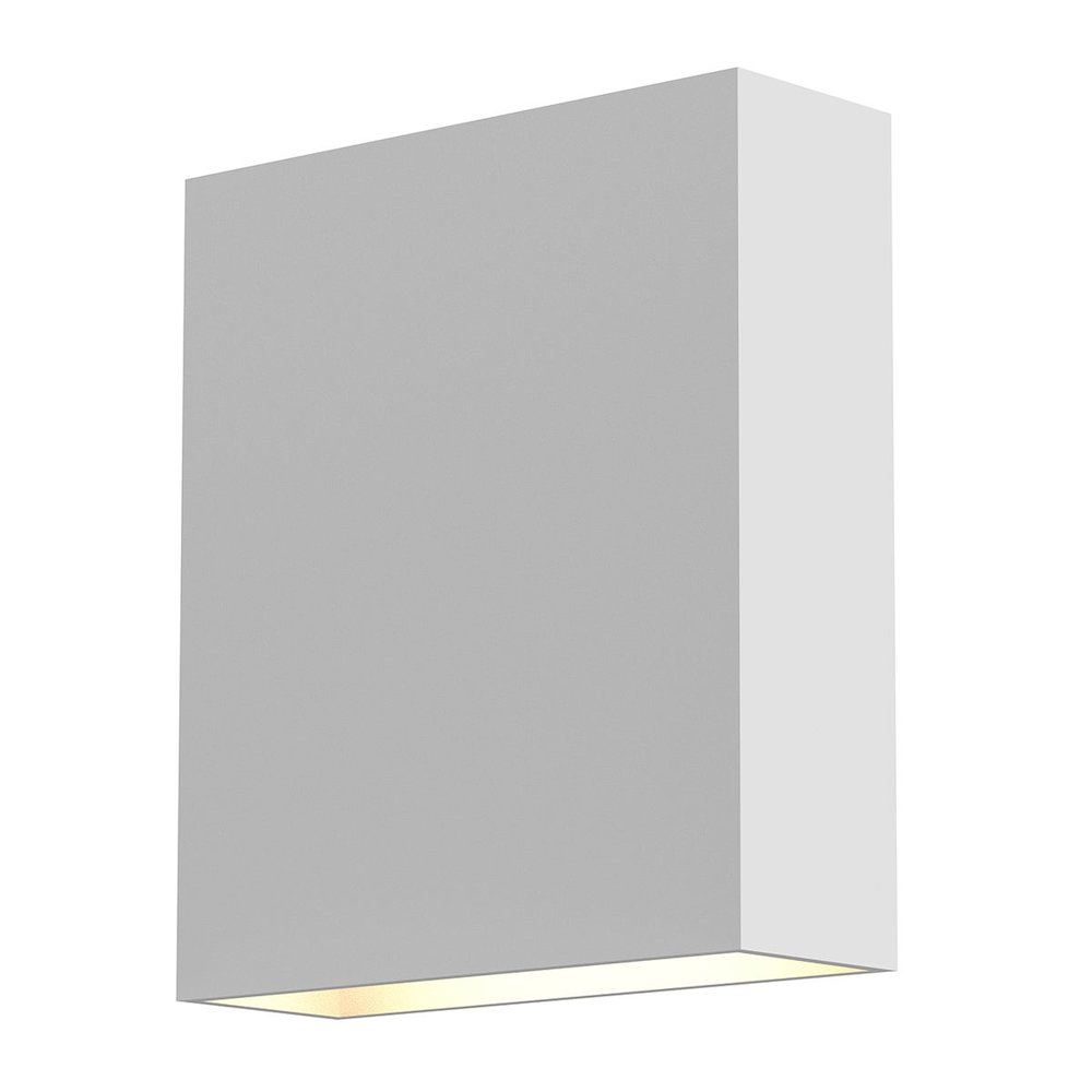 Flat Box Wall Sconce, Texture White