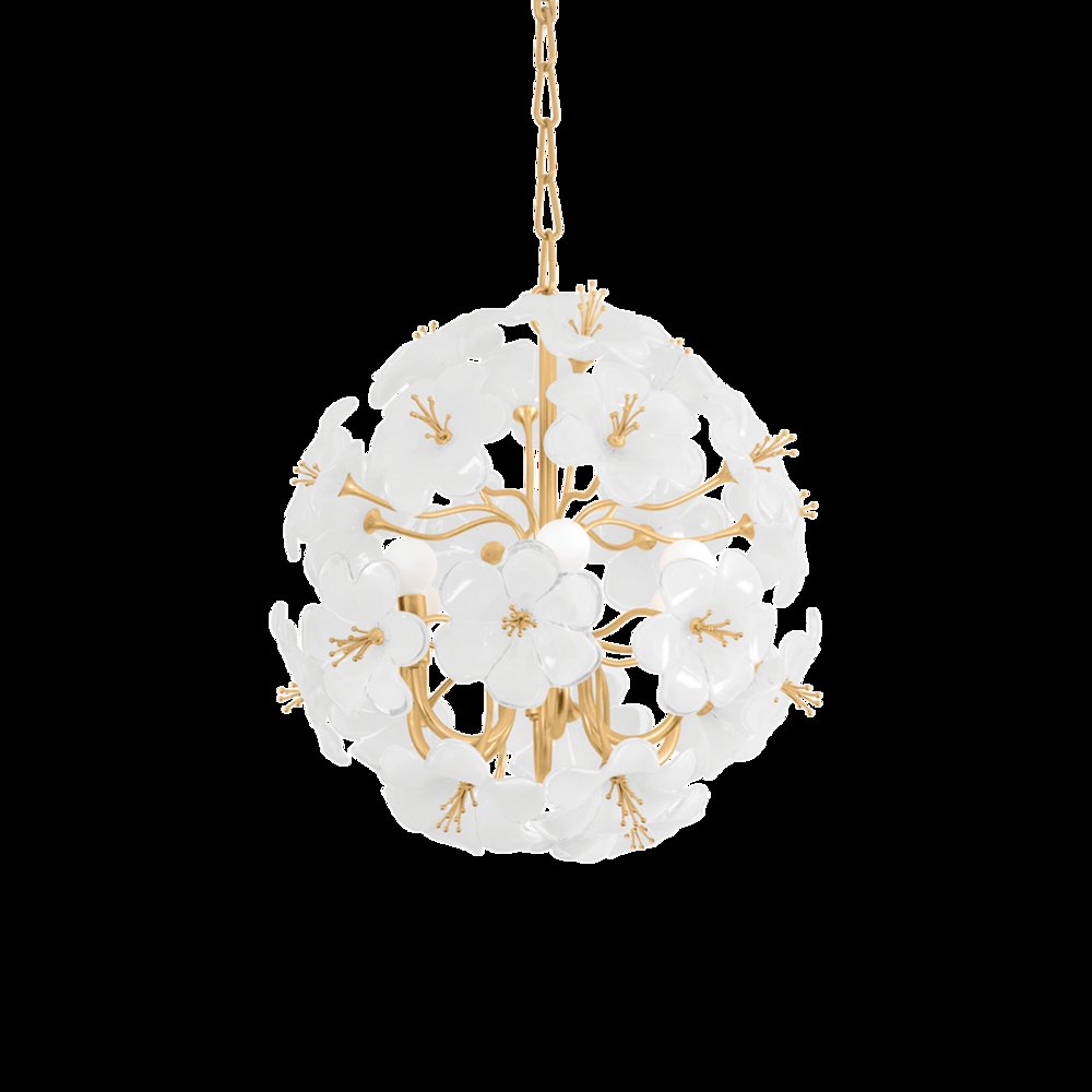 Hygea Chandelier, Gold Leaf