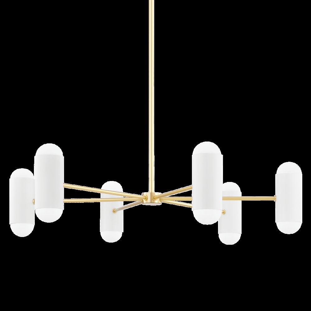 Kira Chandelier, Aged Brass