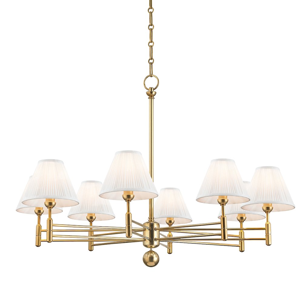 Classic No.1 Chandelier, Aged Brass