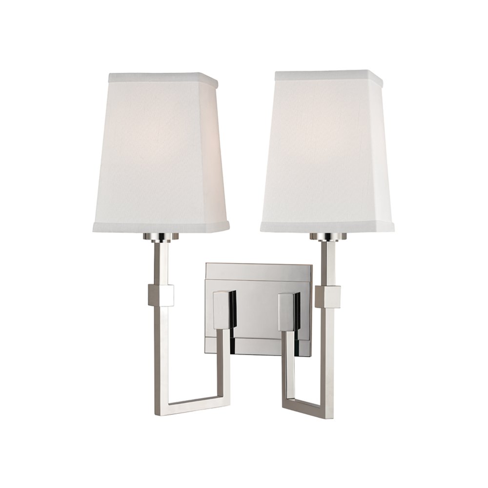 Fletcher Wall Sconce, Polished Nickel