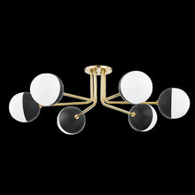 Renee Semi Flush, Aged Brass