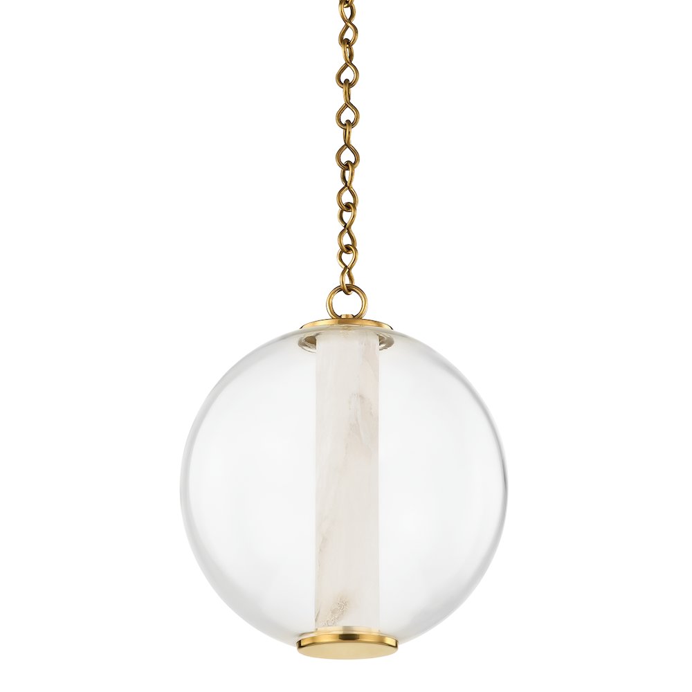 Pietra Pendant, Vintage Brass