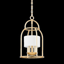 Delia Lantern, Vintage Gold Leaf