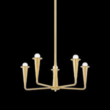 Danna Chandelier, Aged Brass