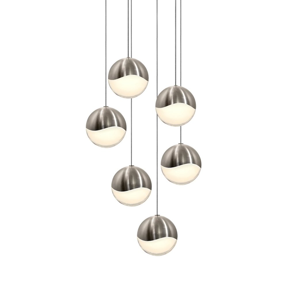Grapes Pendant, Satin Nickel