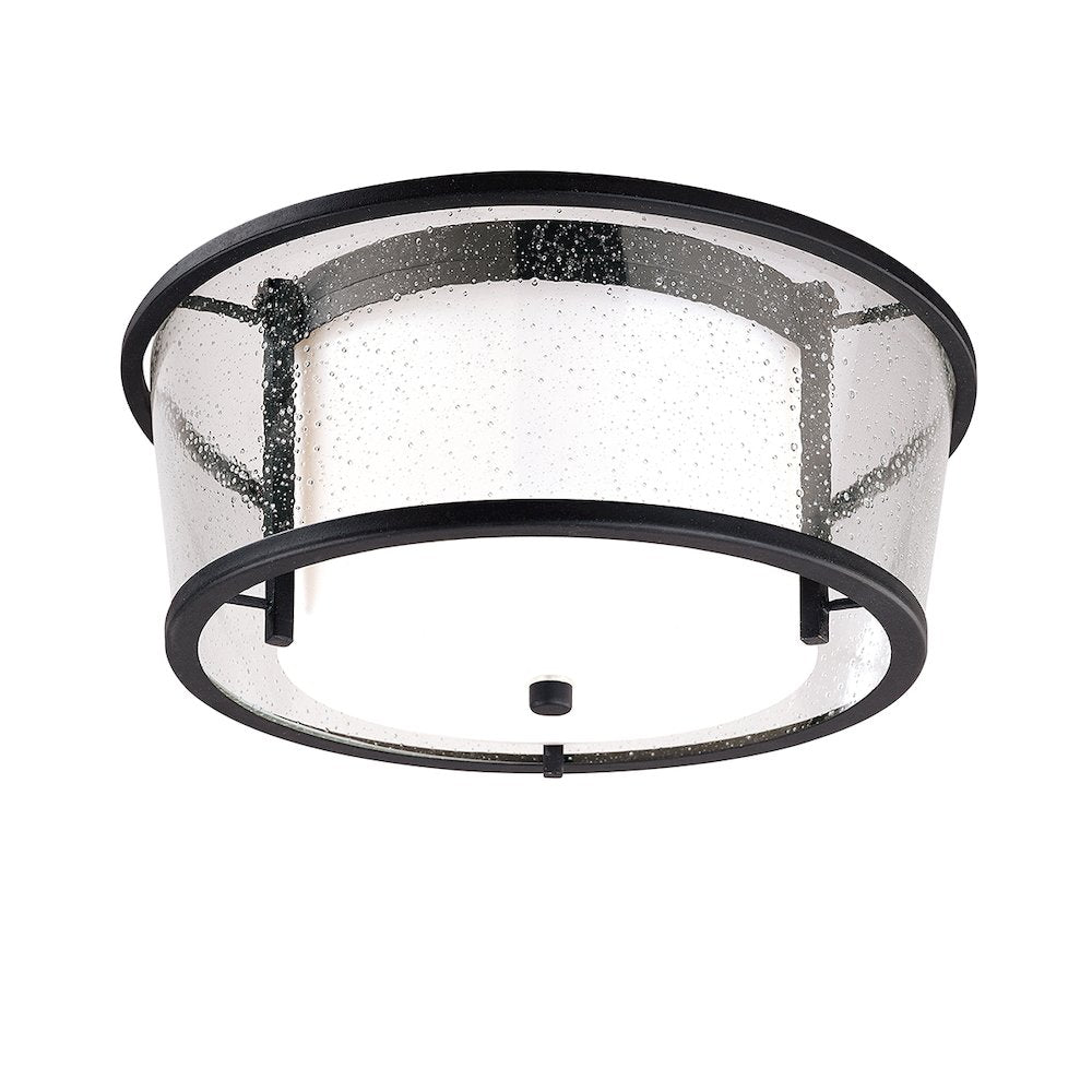 Bennington Exterior Flush Mount, Texture Black
