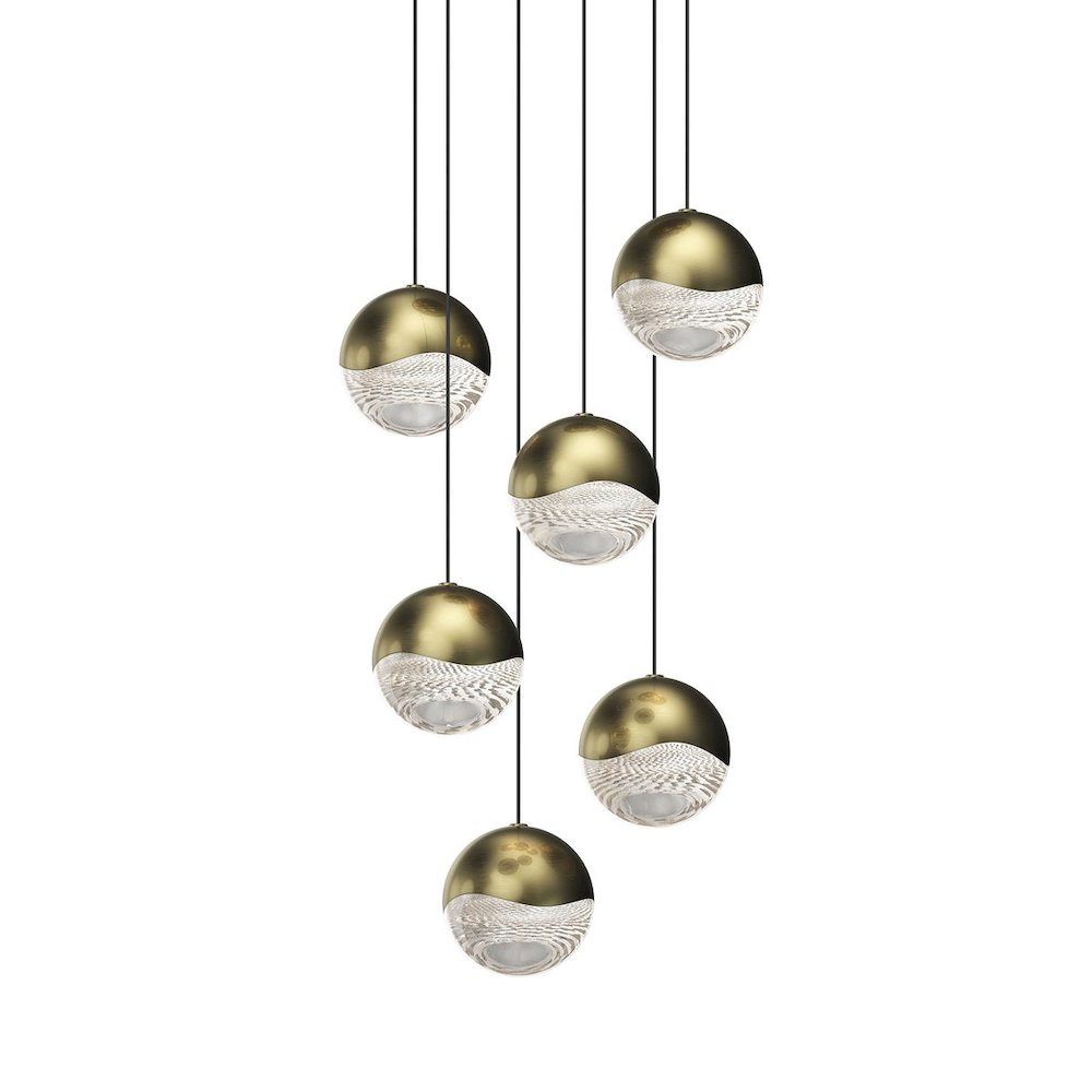 Grapes Pendant, Brass