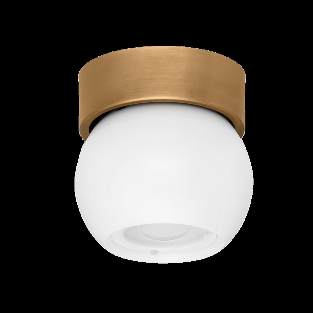 Odin Flush Mount, Patina Brass