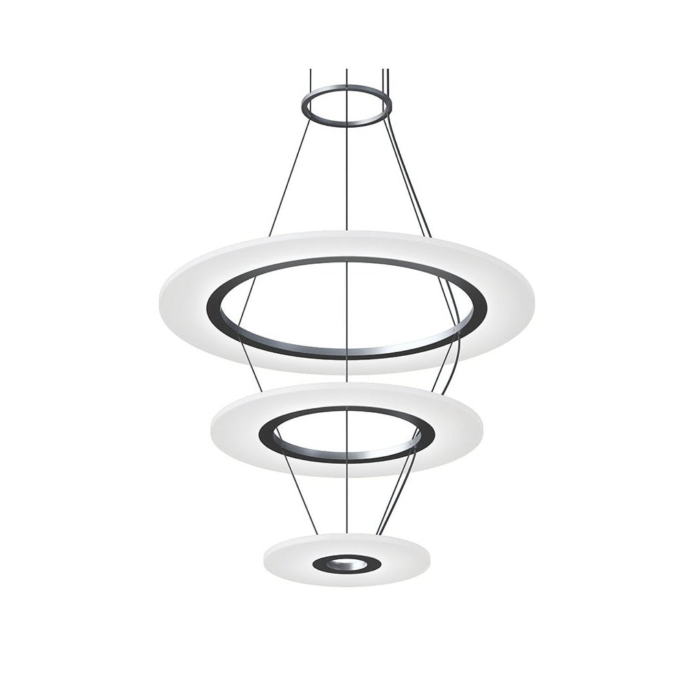Arctic Rings Pendant, Bright Satin Aluminum