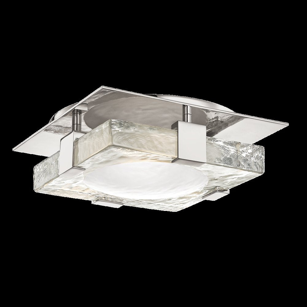 Bourne Semi-Flush, Polished Nickel