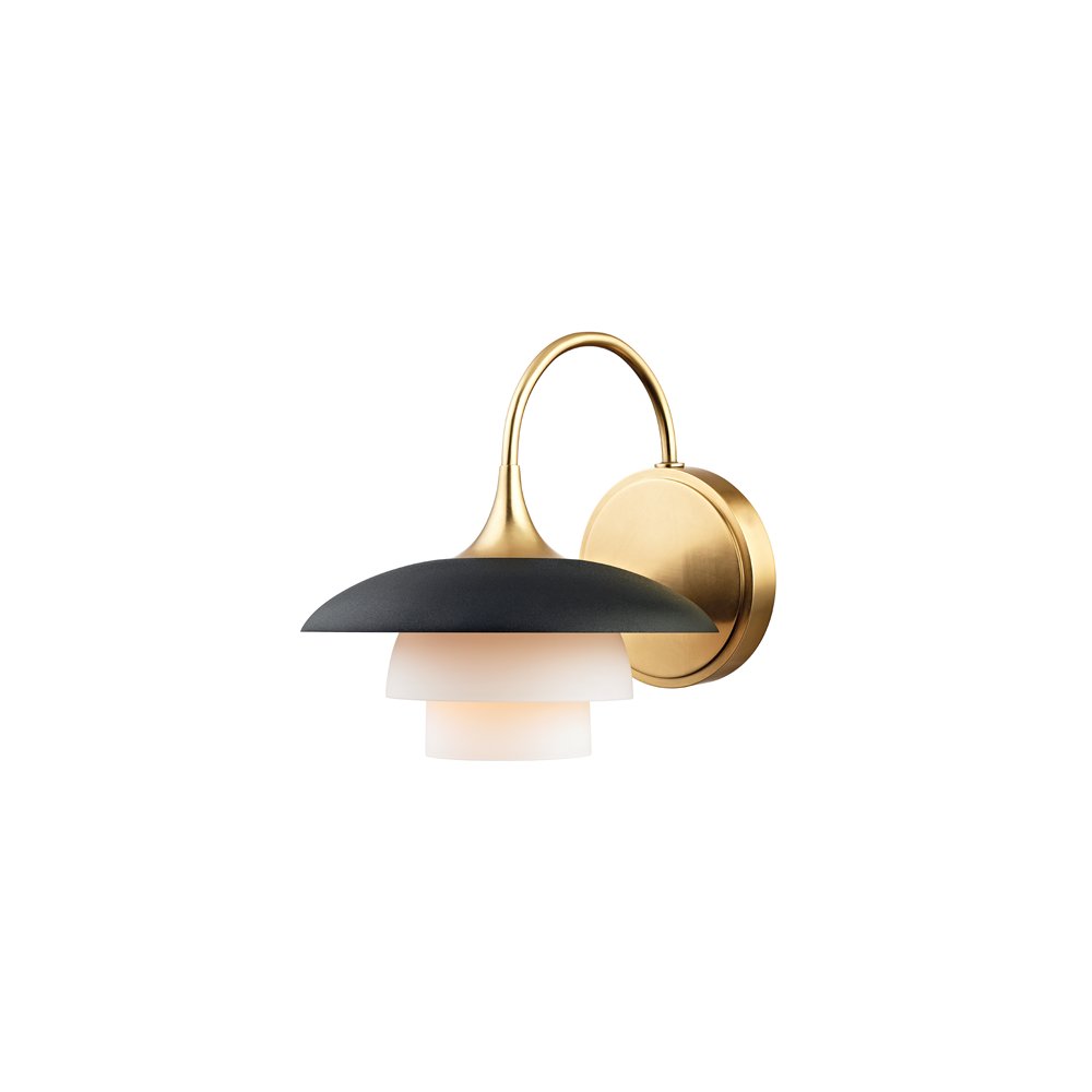 Barron Wall Sconce, Aged Brass