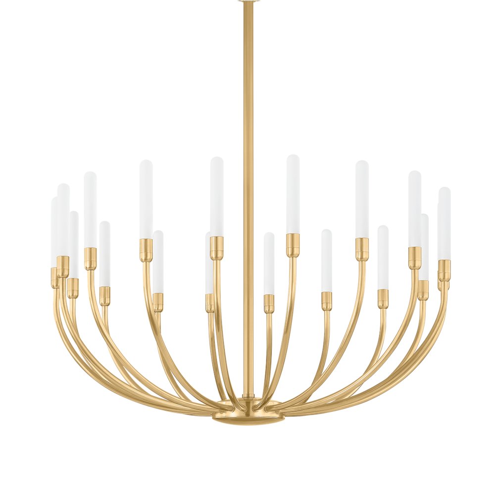 Amalthea Chandelier, Vintage Brass