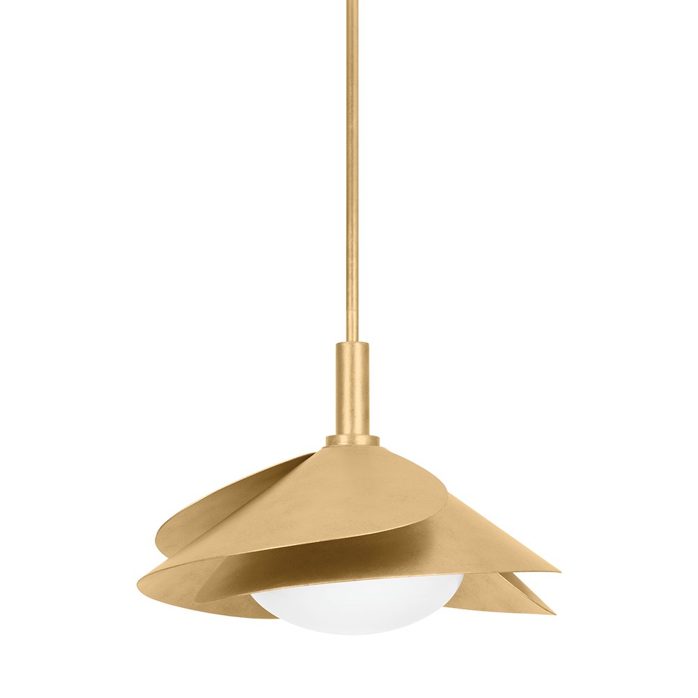 Brookhaven Pendant, Vintage Gold Leaf