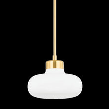 Eliana Pendant, Aged Brass