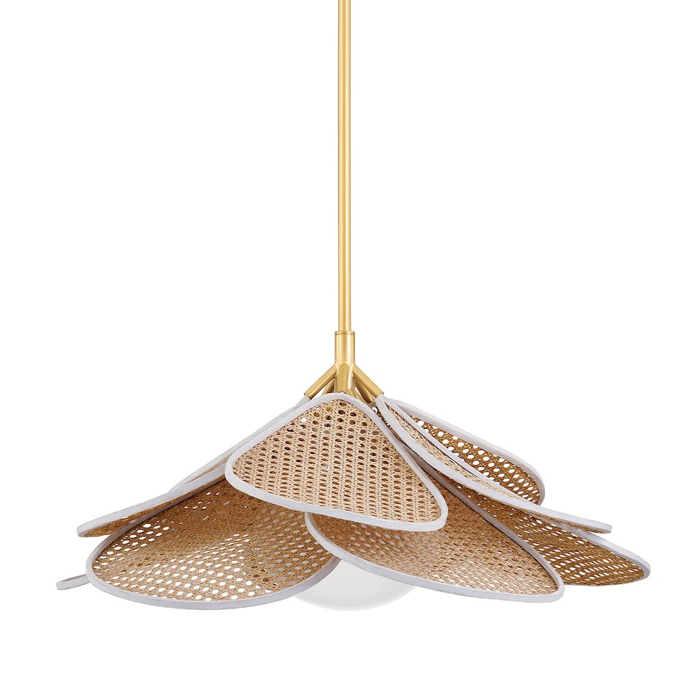 Florina Pendant, Aged Brass
