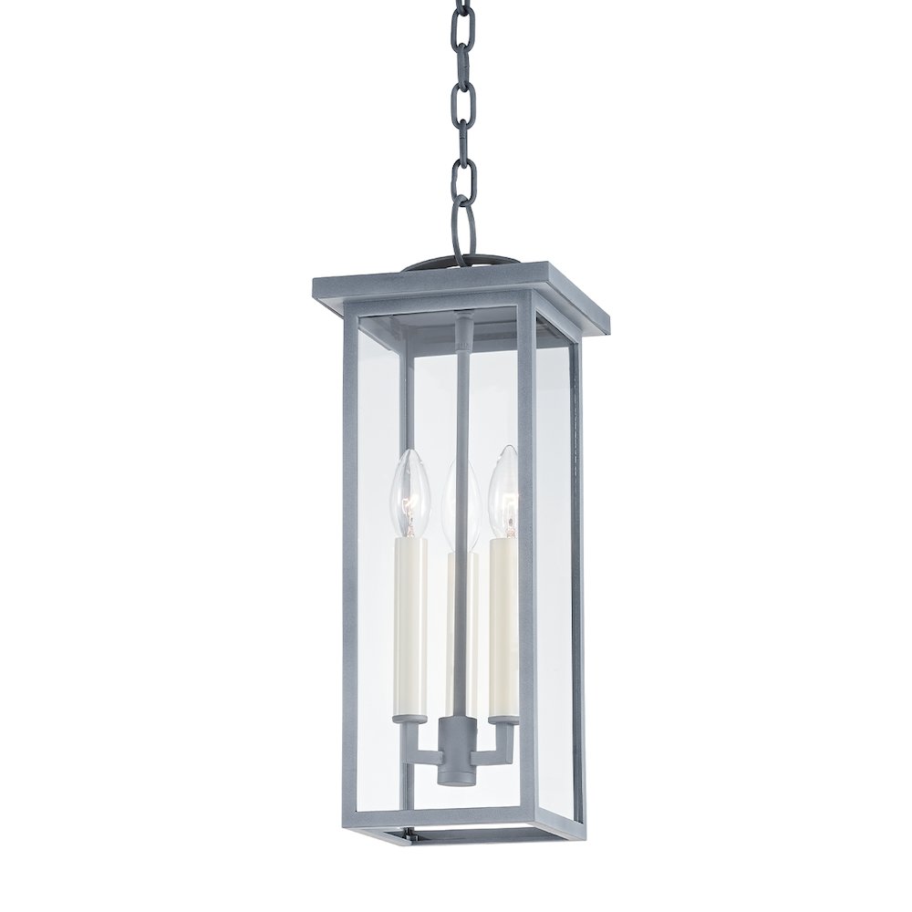 Eden Exterior Pendant, Weathered Zinc