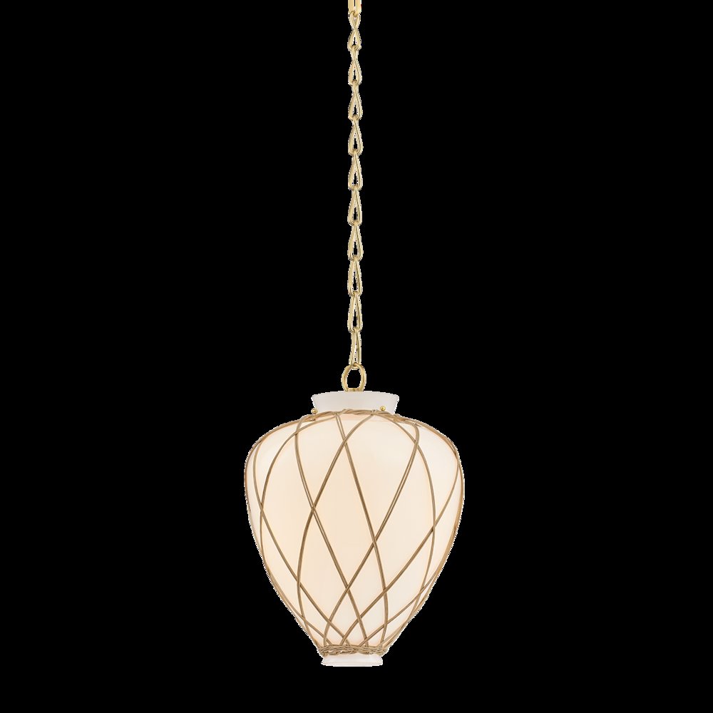 Apple Valley Pendant, Aged Brass