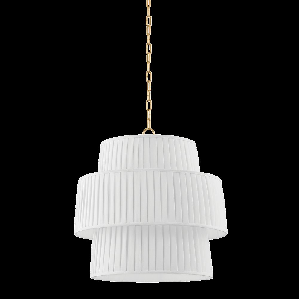 Rya Pendant, Aged Brass