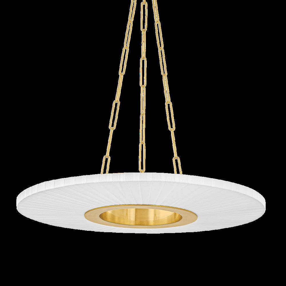 Prattsburgh Chandelier, Aged Brass