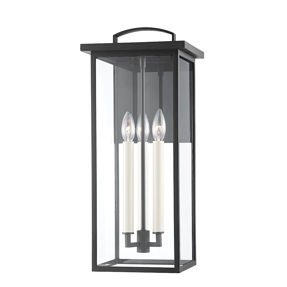 Eden Exterior Wall Sconce, Texture Black
