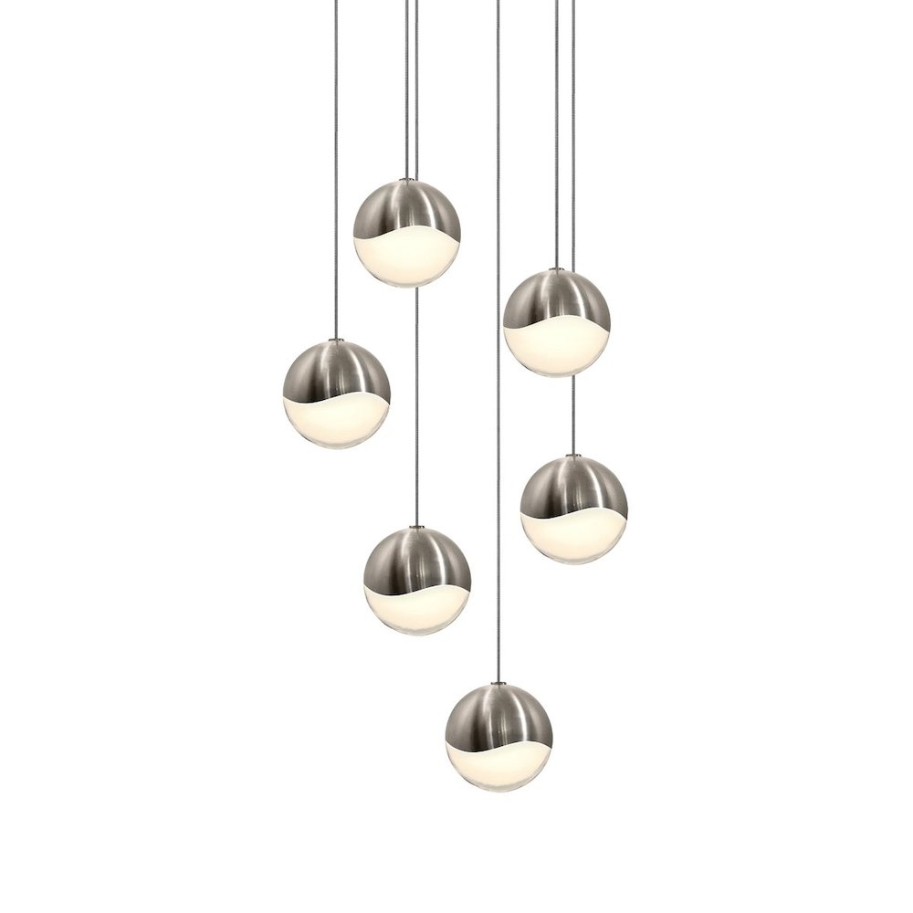Grapes Pendant, Satin Nickel