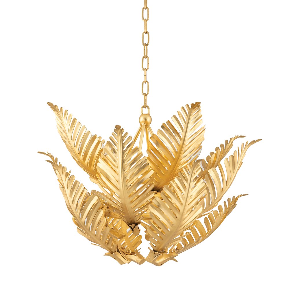 Tropicale Pendant, Gold Leaf
