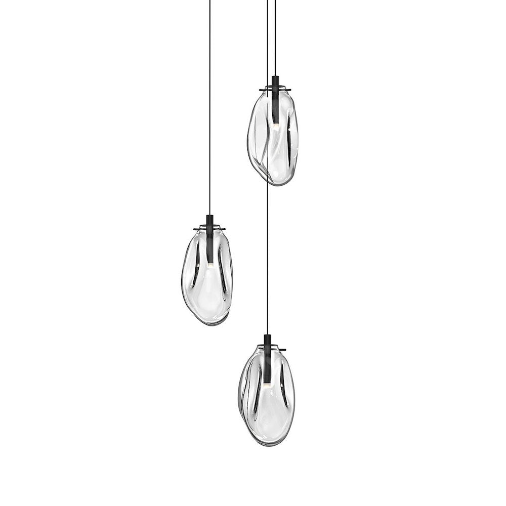 Liquid Pendant, Satin Black