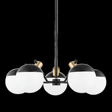 Miranda Chandelier, Aged Brass