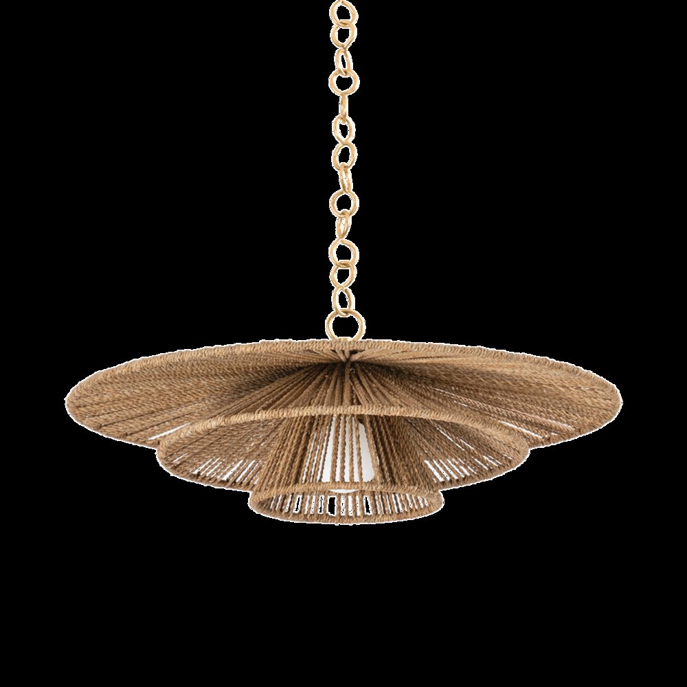 Levan Pendant, Vintage Gold Leaf