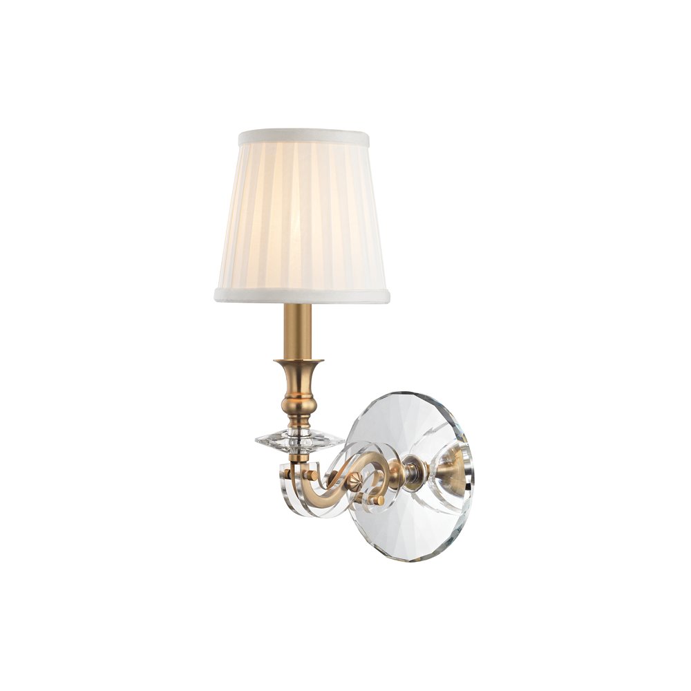 Lapeer Wall Sconce, Aged Brass