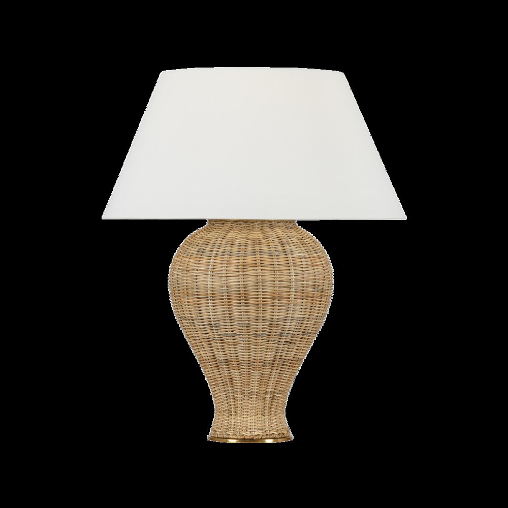 Chatsworth Table Lamp, Aged Brass