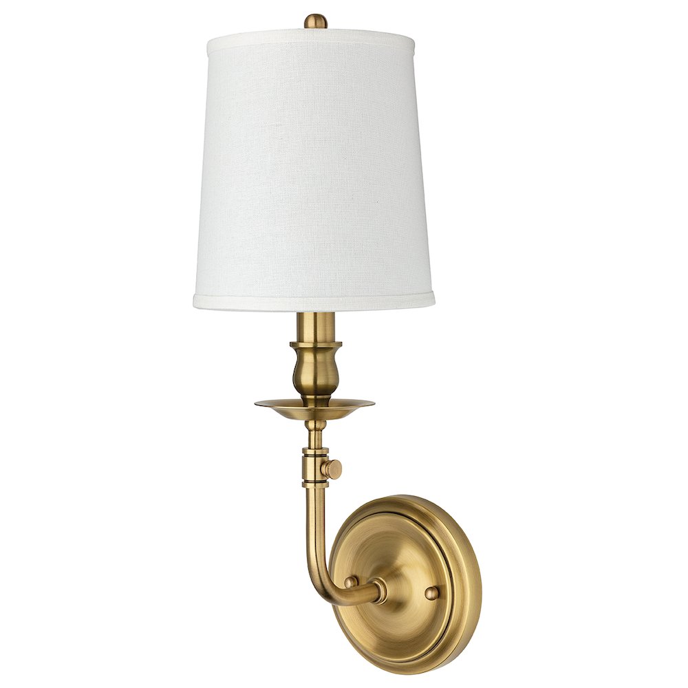 Logan Wall Sconce, Aged Brass