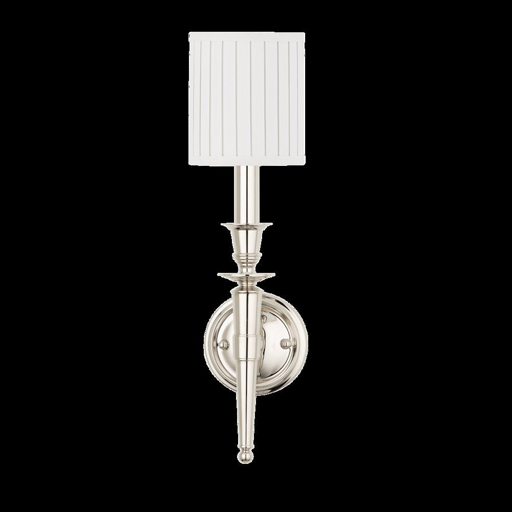 Abington Wall Sconce, Polished Nickel