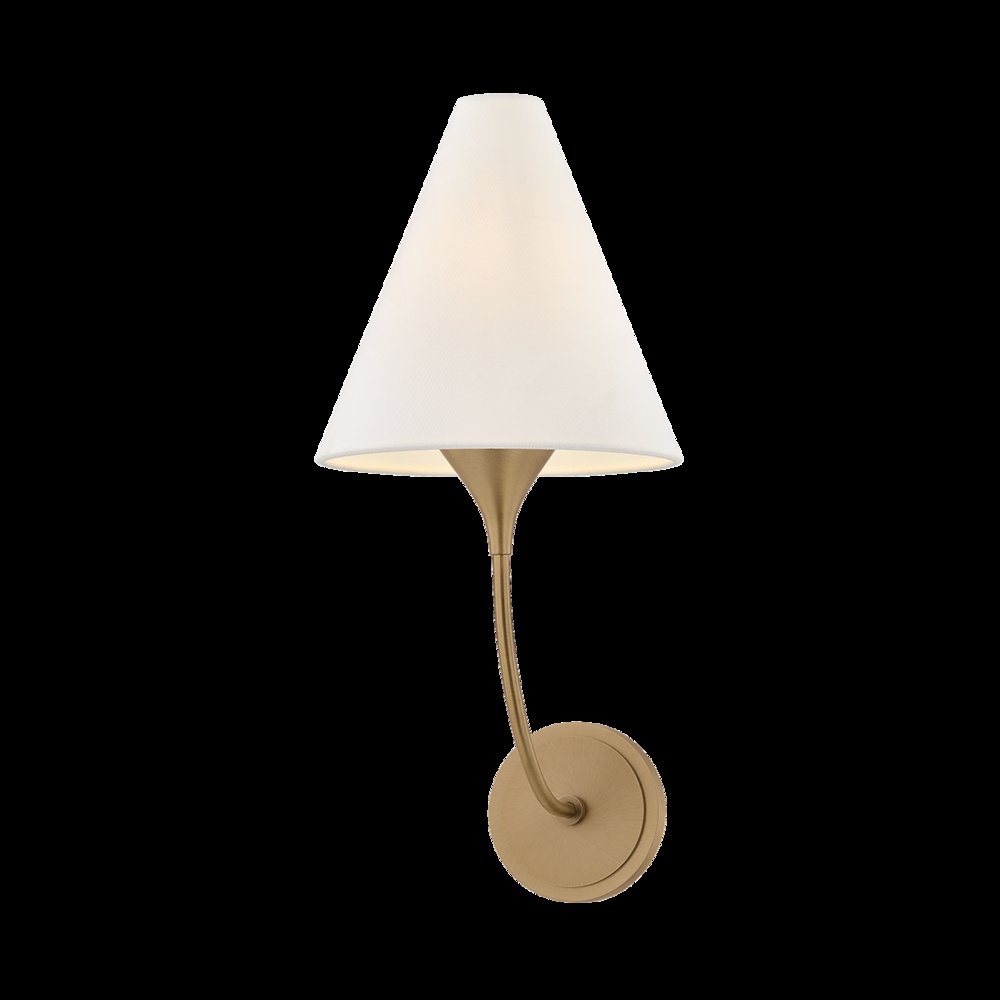 Evermore Wall Sconce, Patina Brass