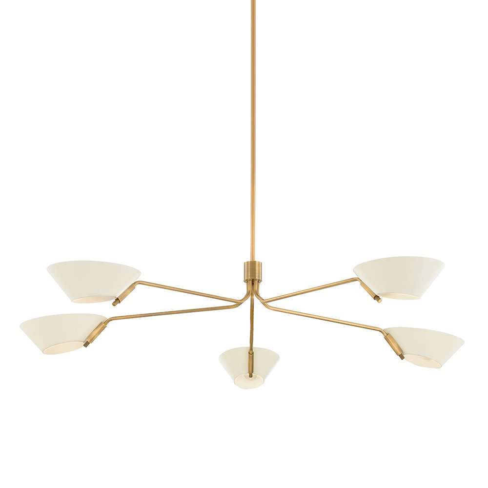 Sacramento Chandelier, Patina Brass