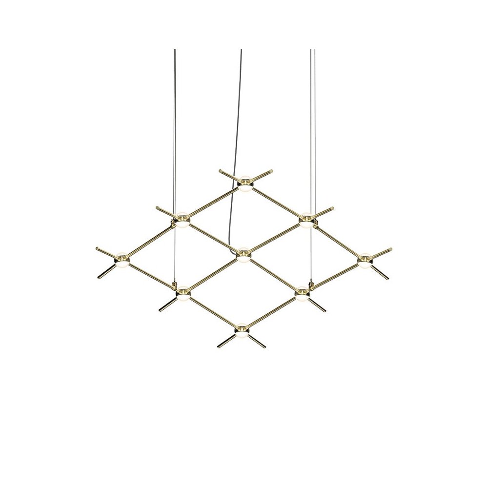 Constellation Pendant, Satin Brass