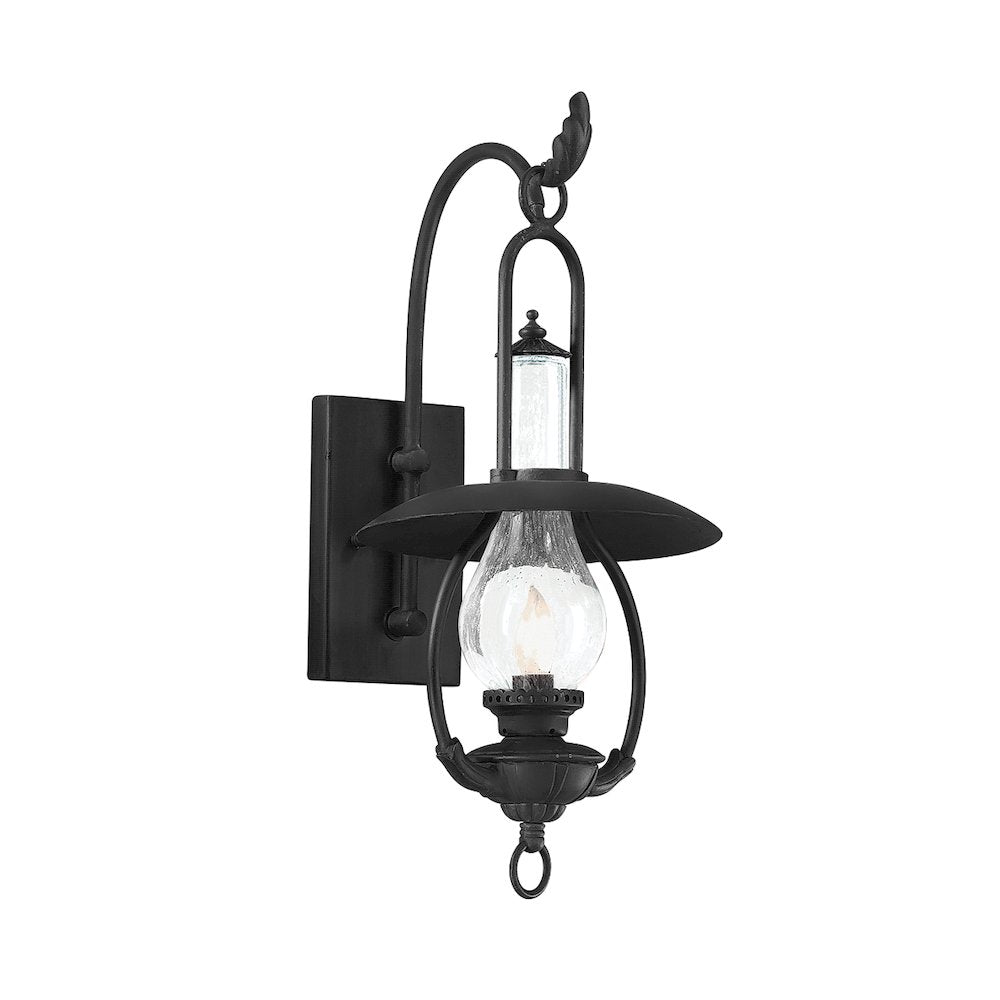 La Grange Exterior Wall Sconce, Soft Off Black