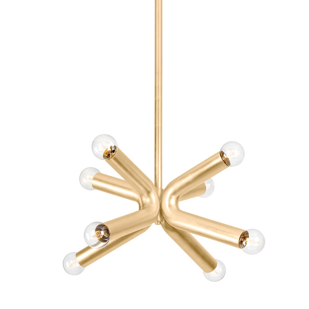 Dash Chandelier, Vintage Gold Leaf