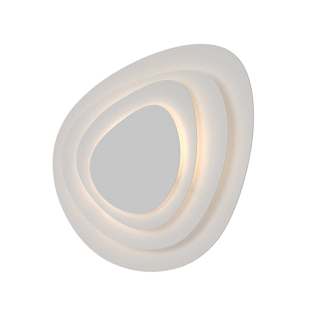 Abstract Panels Wall Sconce, Texture White