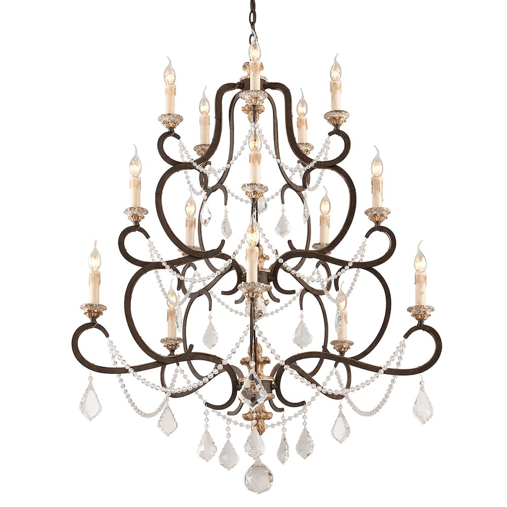 Bordeaux Chandelier, Parisian Bronze