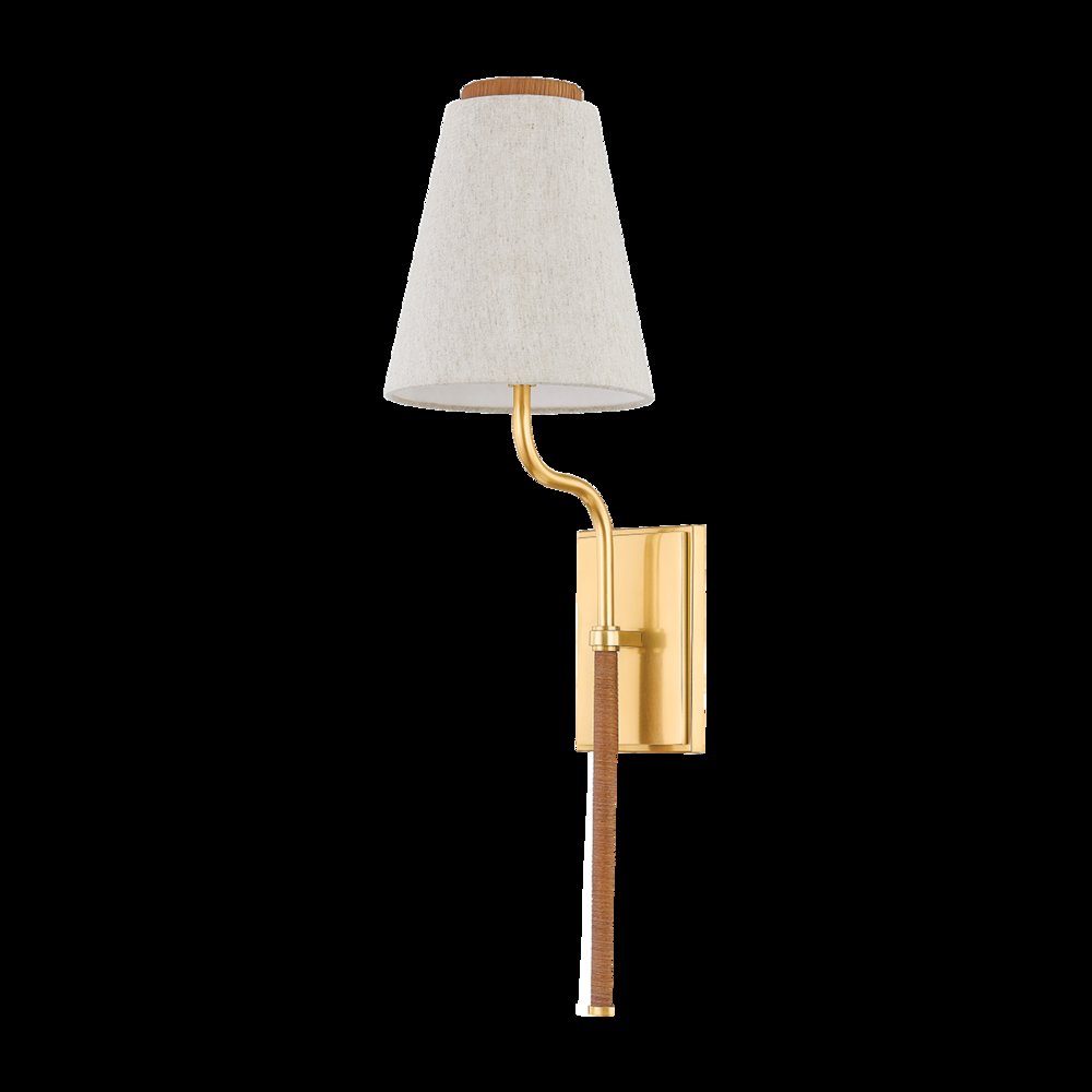 Sullivan Wall Sconce, Aged Brass