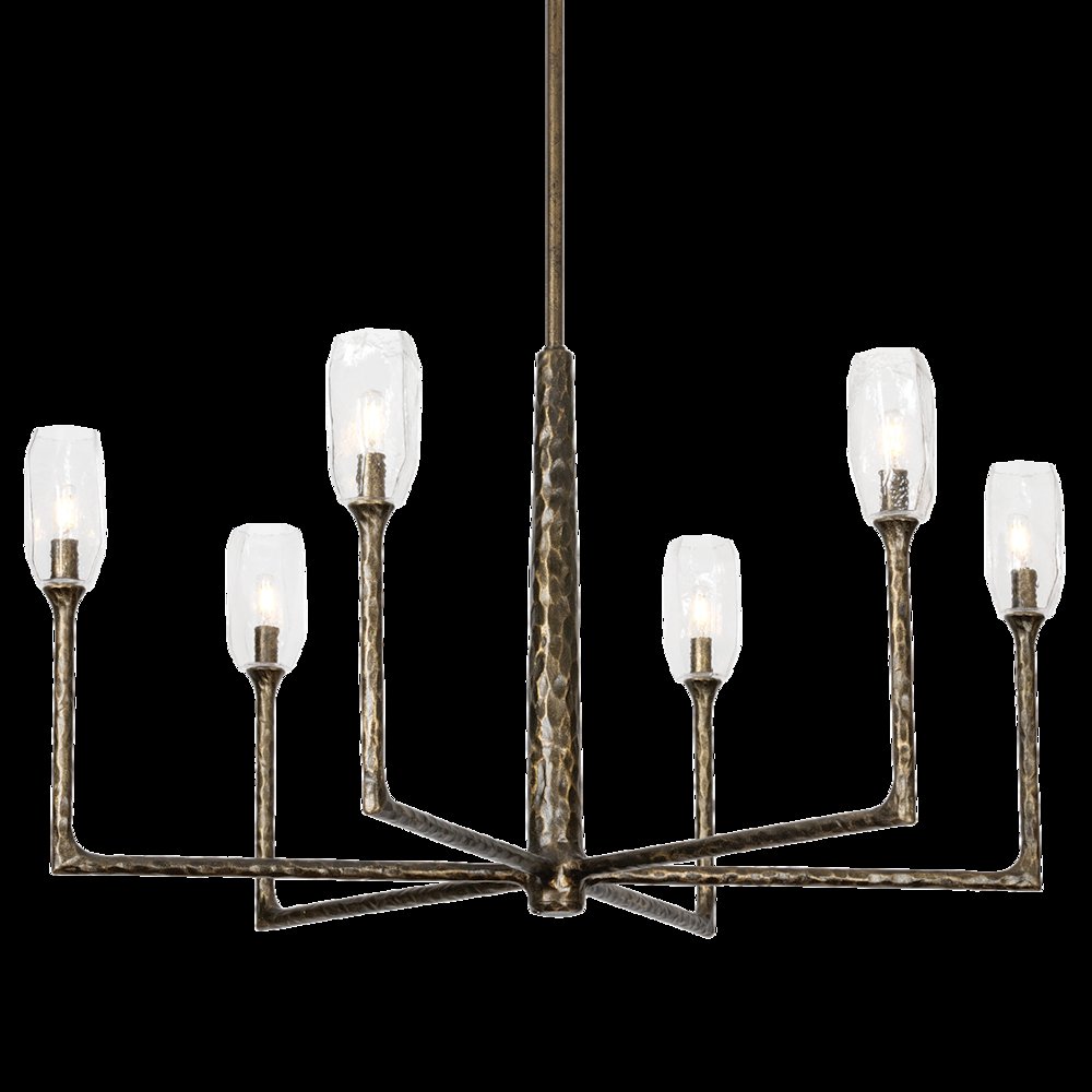 Lyle Chandelier, Black Patina Gold