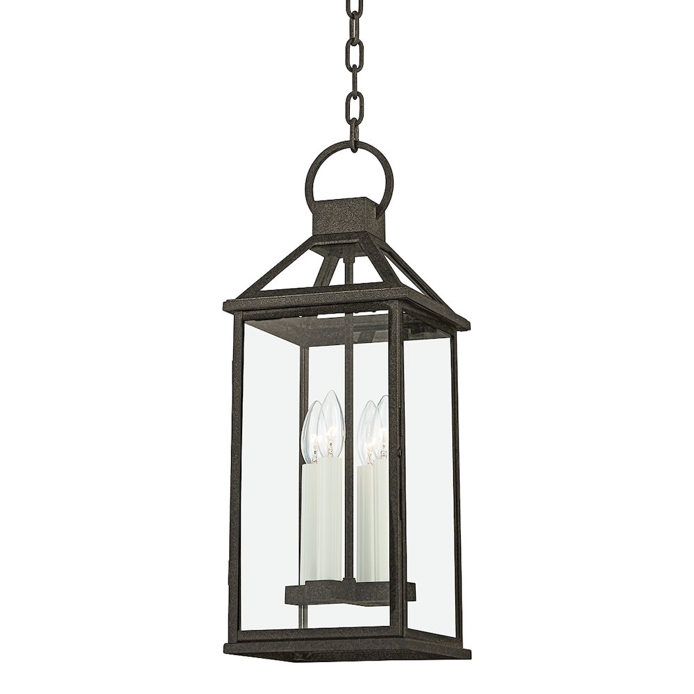 Sanders Exterior Pendant, French Iron