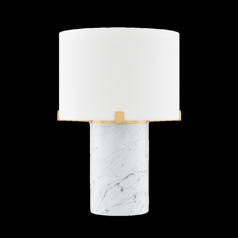 Rumi Table Lamp, Aged Brass