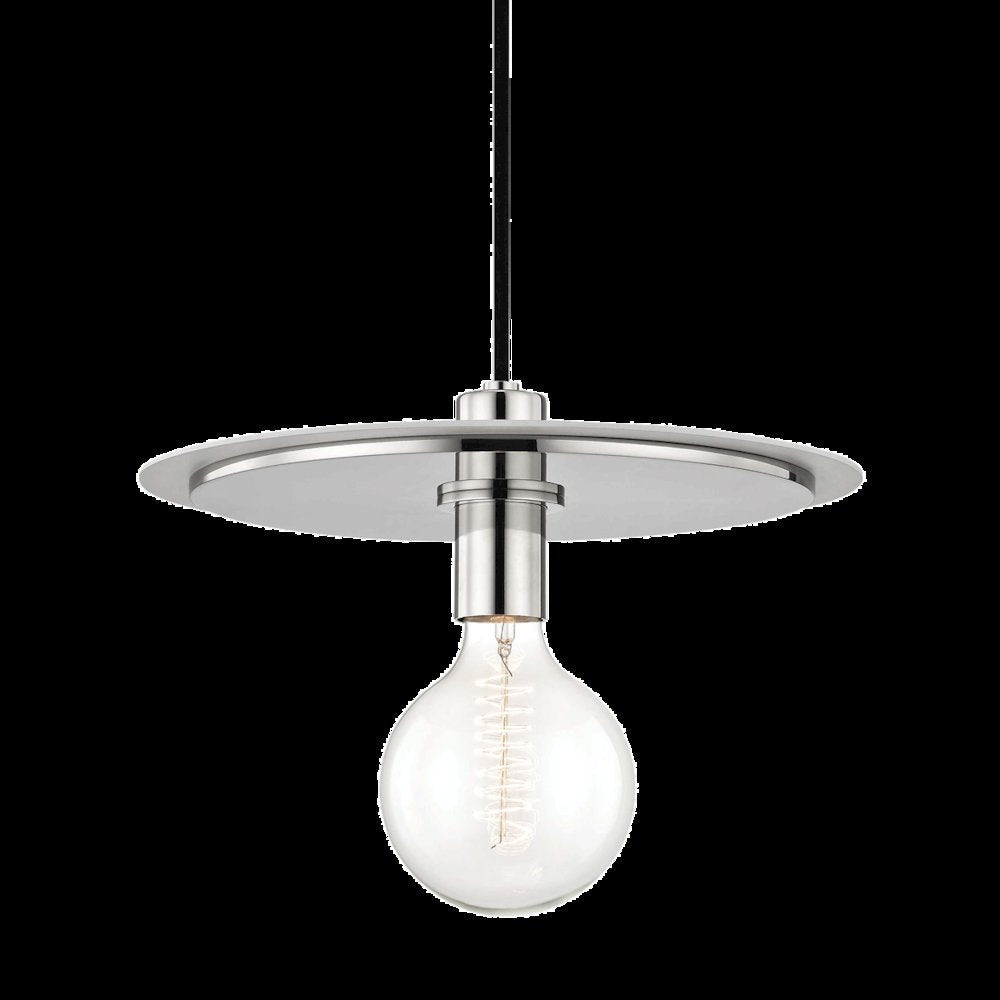 Milo Pendant, Polished Nickel