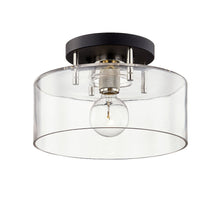 Bergamot Station Semi Flush, Texture Black