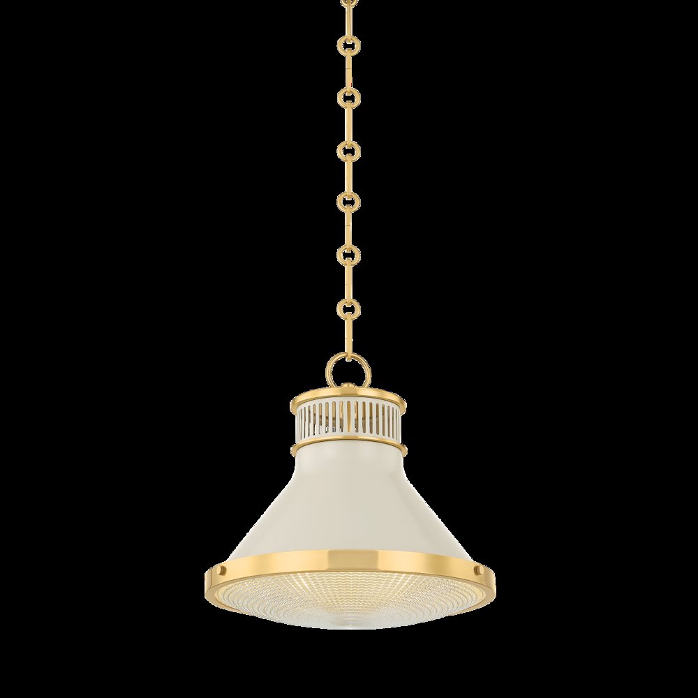 Highclere Pendant, Aged Brass