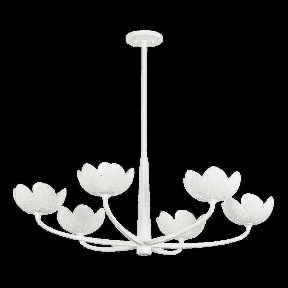 Arcata Chandelier, Gesso White